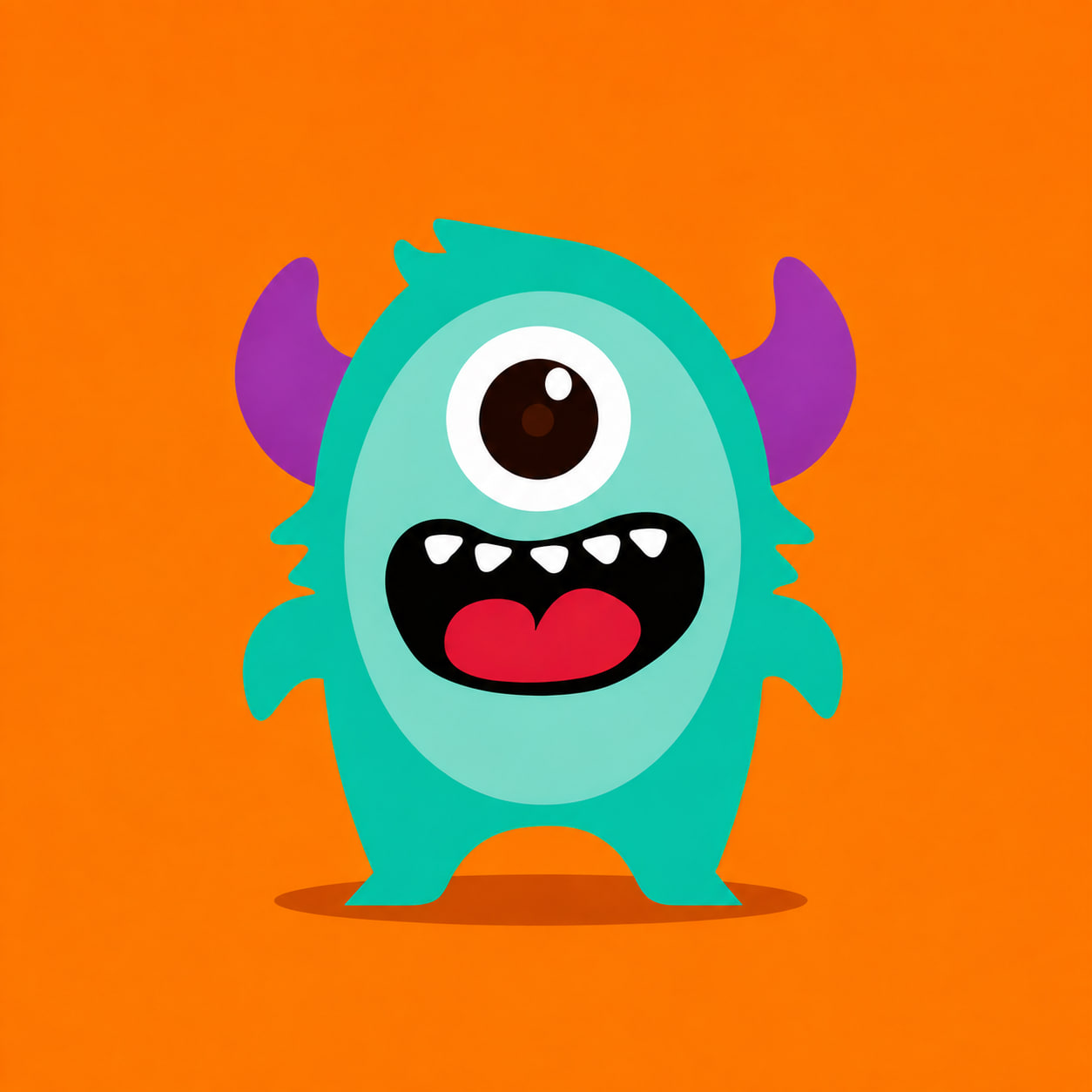 Mint Pogo on orange